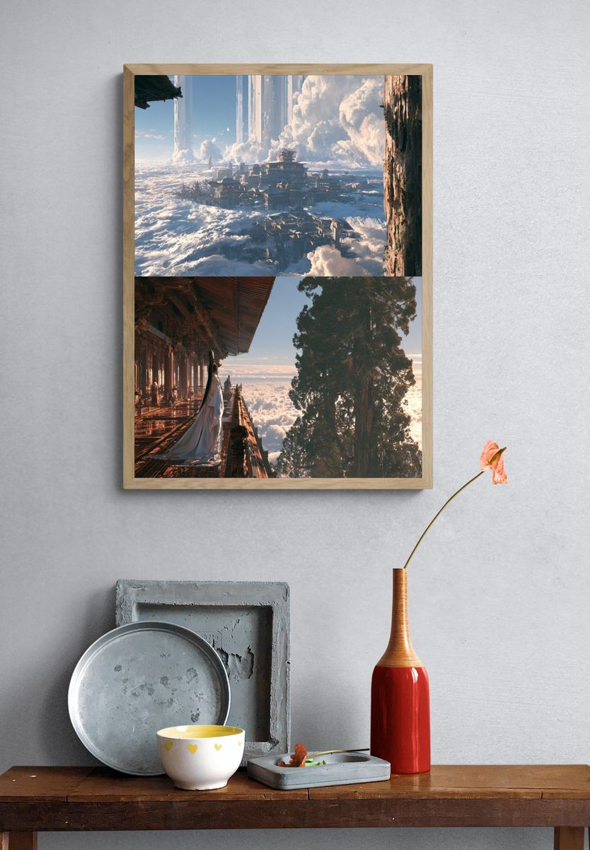 Cloud City Dreamscape Poster. — room view 3