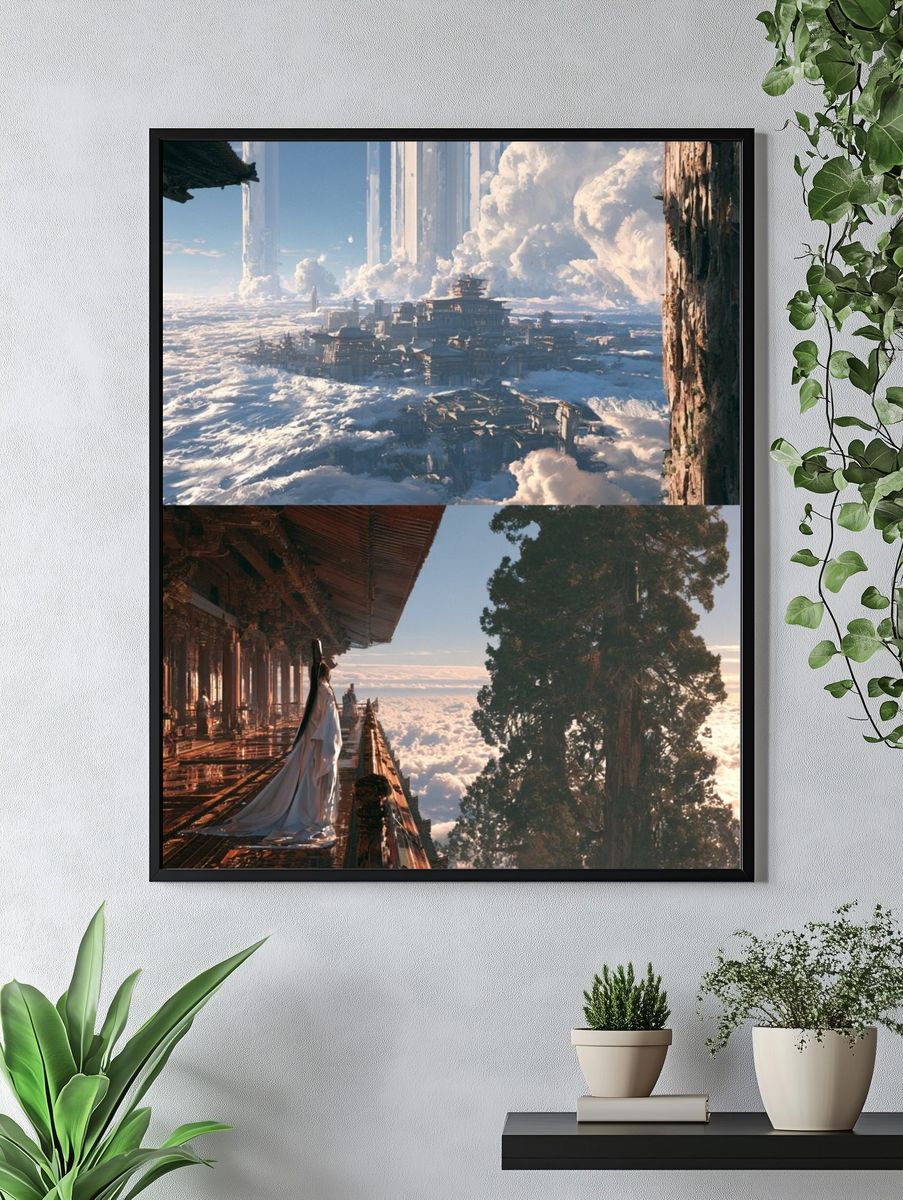 Cloud City Dreamscape Poster. — room view 4