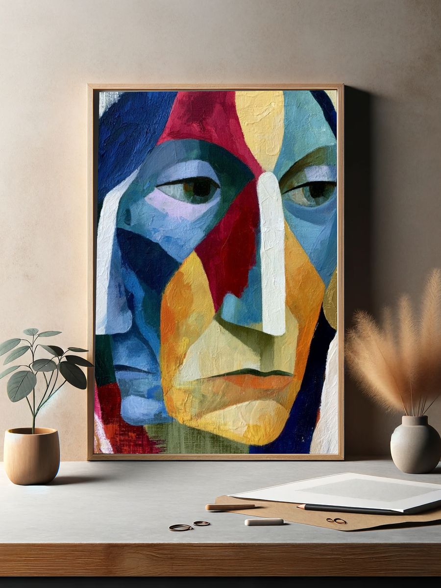 Divine King Surrealism Print. — room view 2