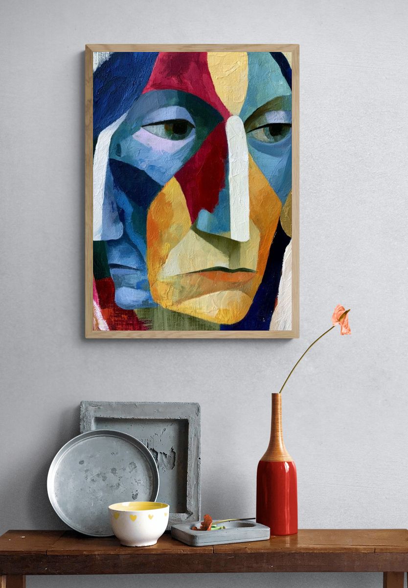 Divine King Surrealism Print. — room view 3