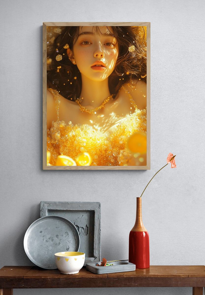 Golden Portrait Dream Poster. — room view 3