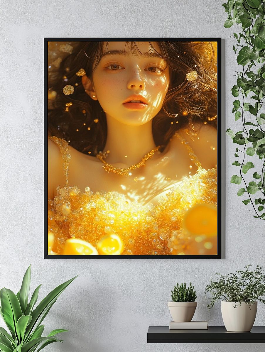 Golden Portrait Dream Poster. — room view 4