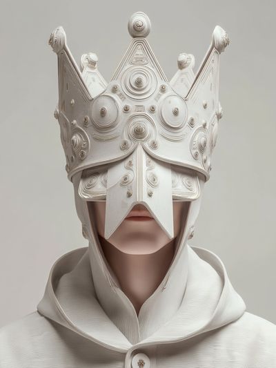Crowned Figure Surrealism Poster. poster print