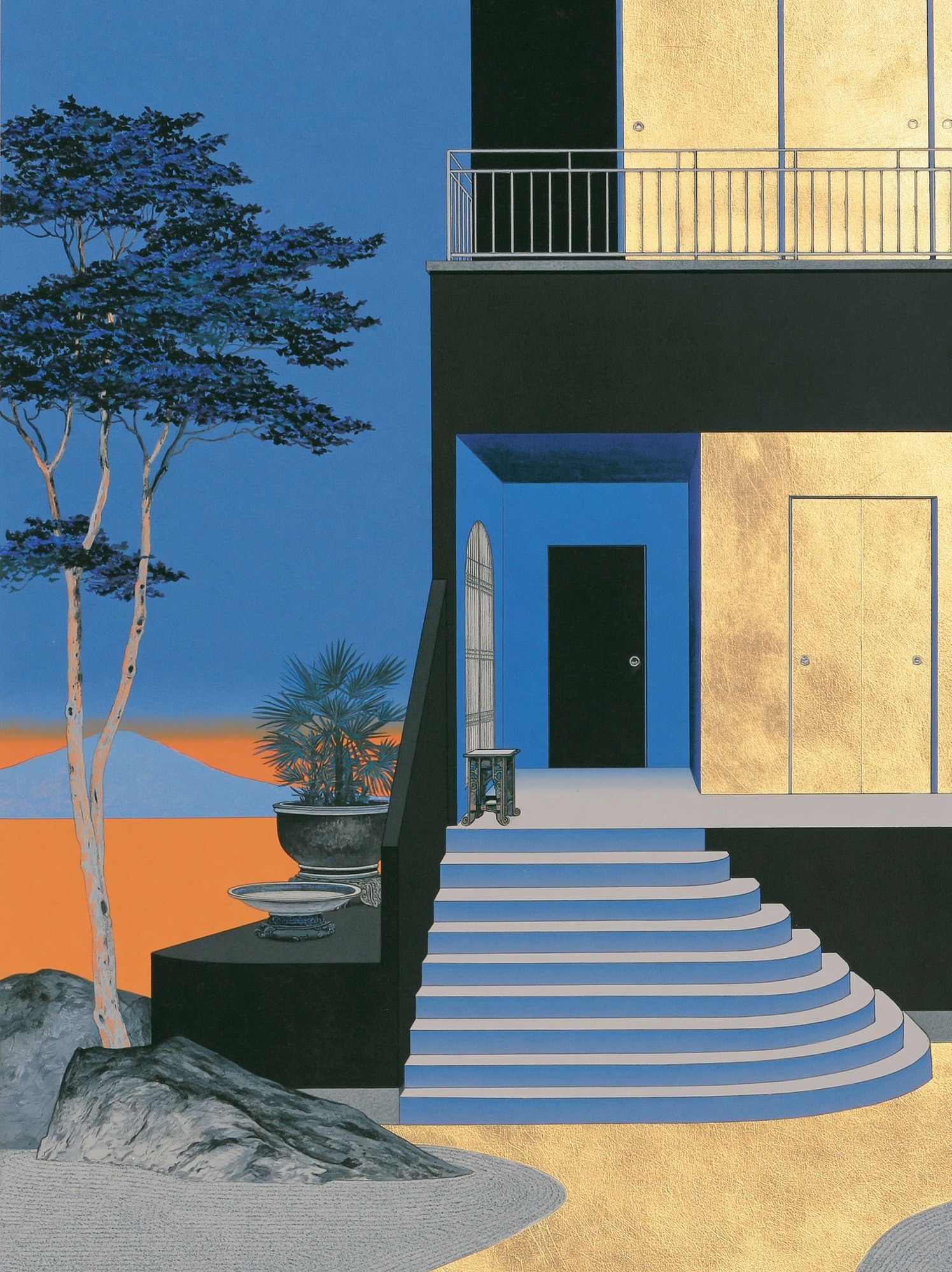 Surreal Modern Villa Print. poster detail