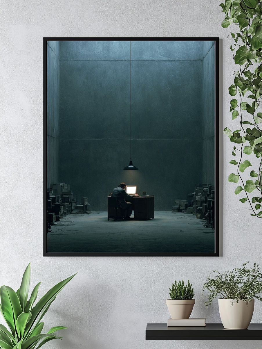 Lonely Computer Room — Surreal Print. — room view 4