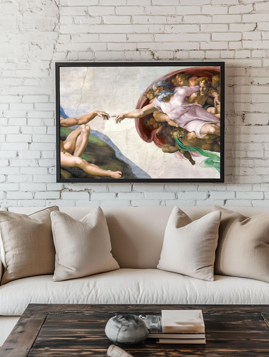 Michelangelo Buonarroti 's Creation Adam room preview