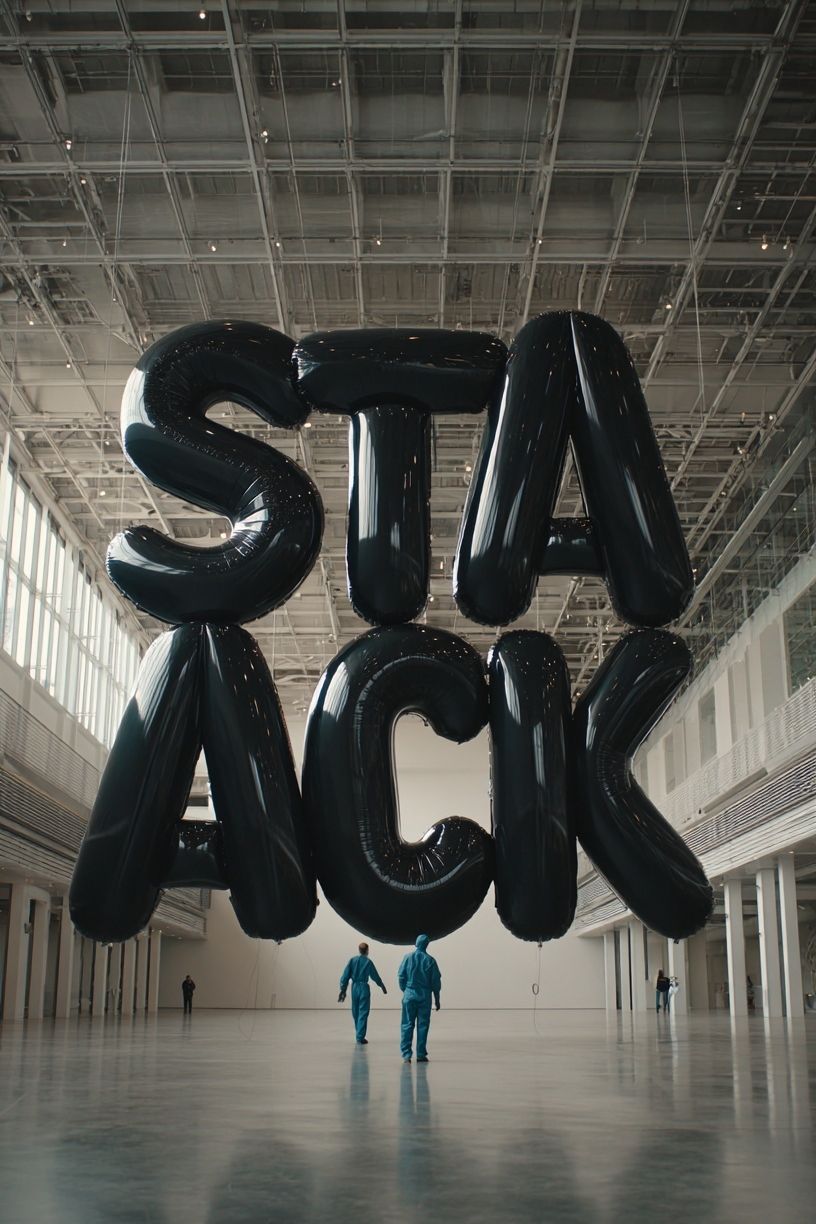 StacK Balloon Installation Poster. poster detail