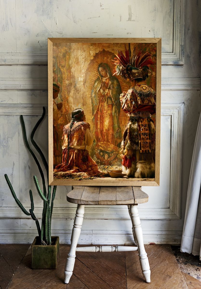 Sacred Ritual Ceremony Illustration Poster. — room view 1