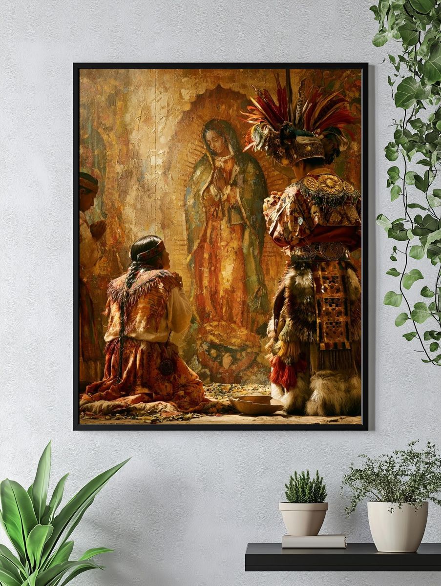 Sacred Ritual Ceremony Illustration Poster. — room view 4