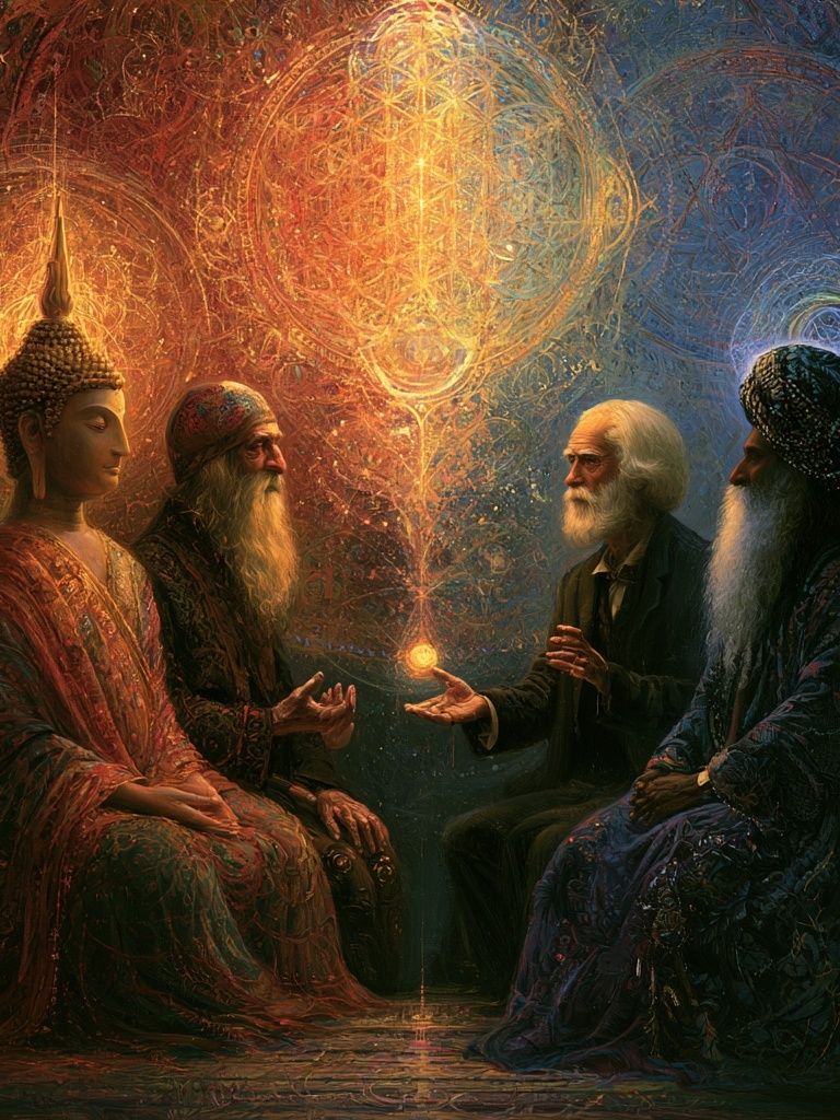 Mystic Council Surrealism Poster. poster detail