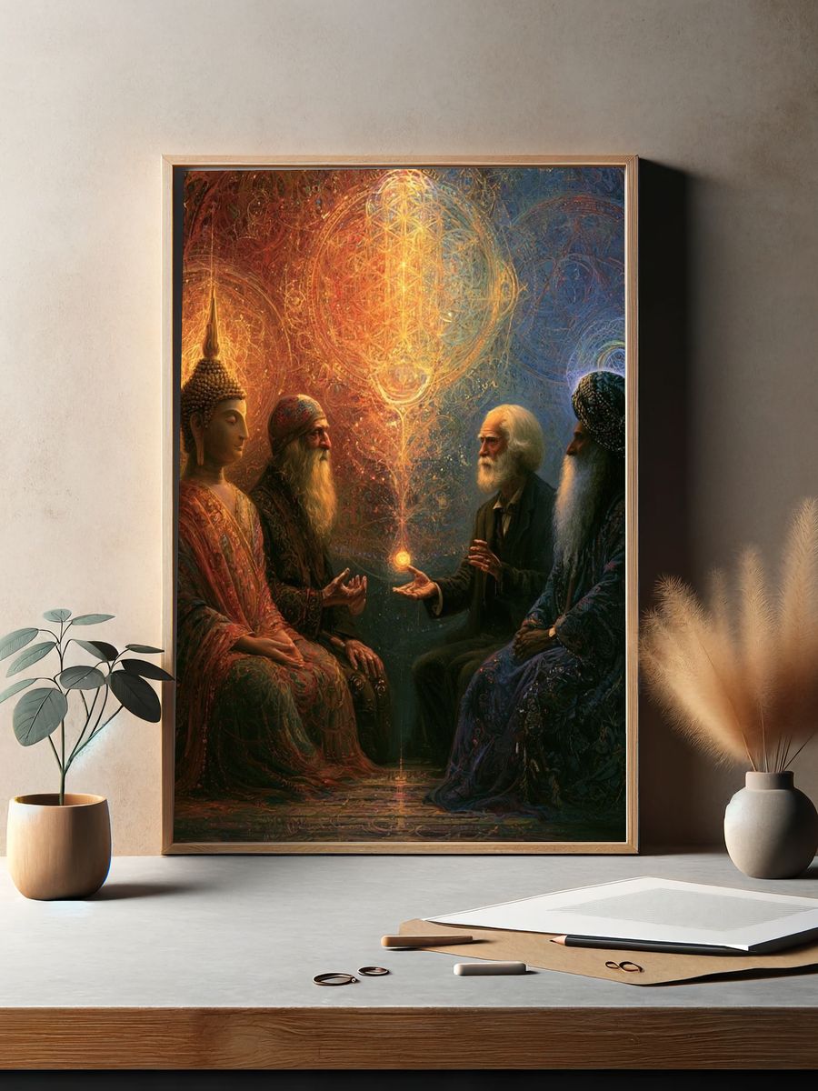 Mystic Council Surrealism Poster. — room view 2
