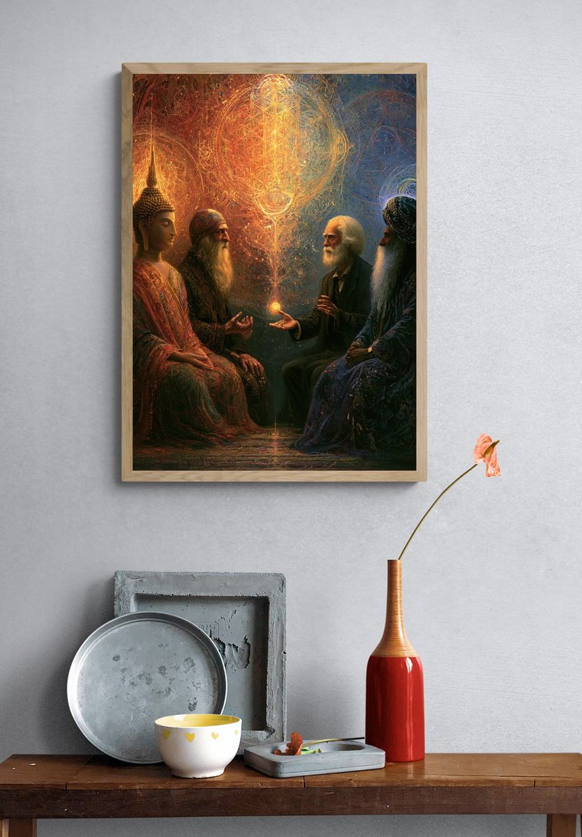 Mystic Council Surrealism Poster. — room view 3