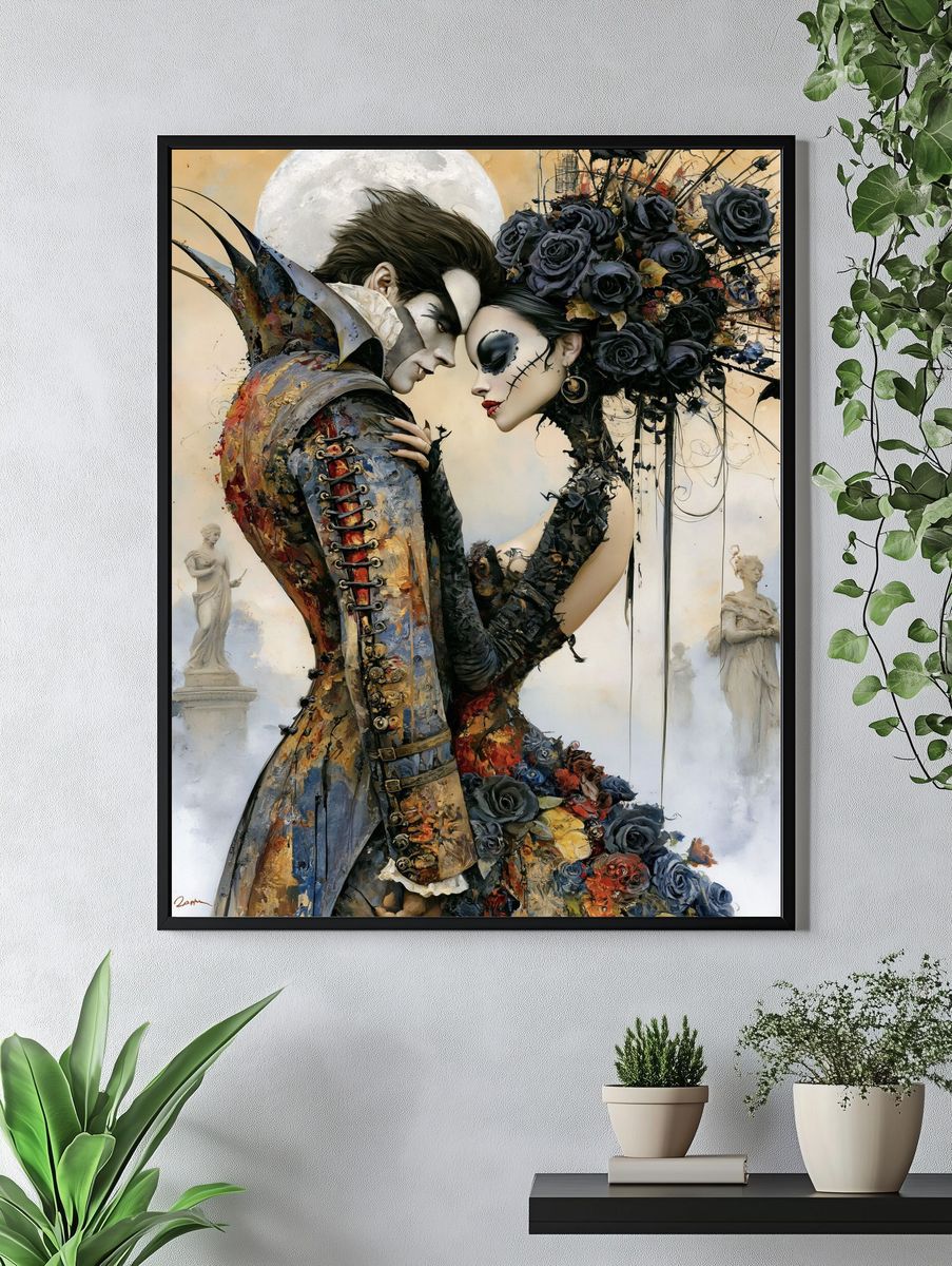 Gothic Lovers Surrealism Print. — room view 4