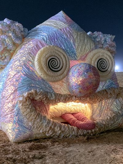 Surreal Night Sculpture Poster.