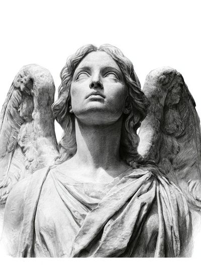 Marble Angel Bust Fine-Art Print. poster