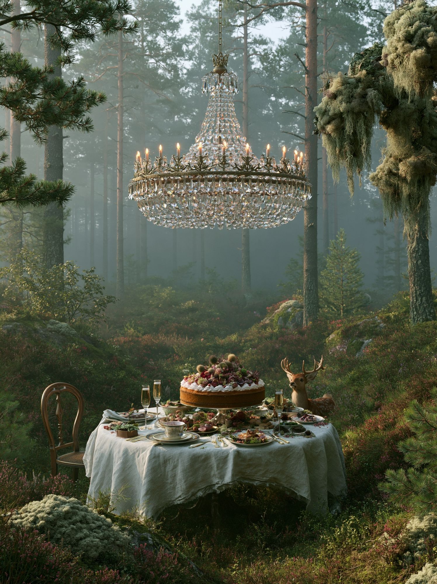 Enchanted Forest Banquet Print. poster detail