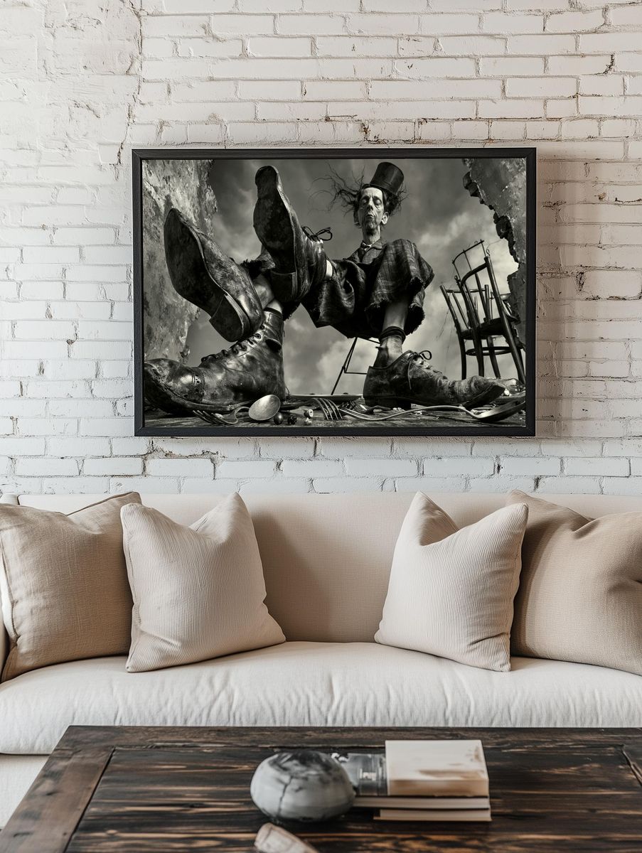 Surreal Gothic Figure Photography Poster. — room view 1