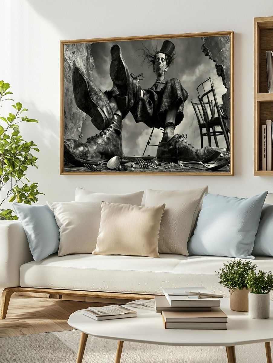 Surreal Gothic Figure Photography Poster. — room view 2