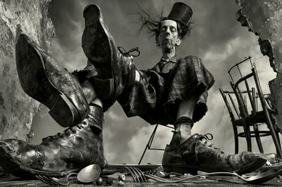 Surreal Gothic Figure Photography Poster.