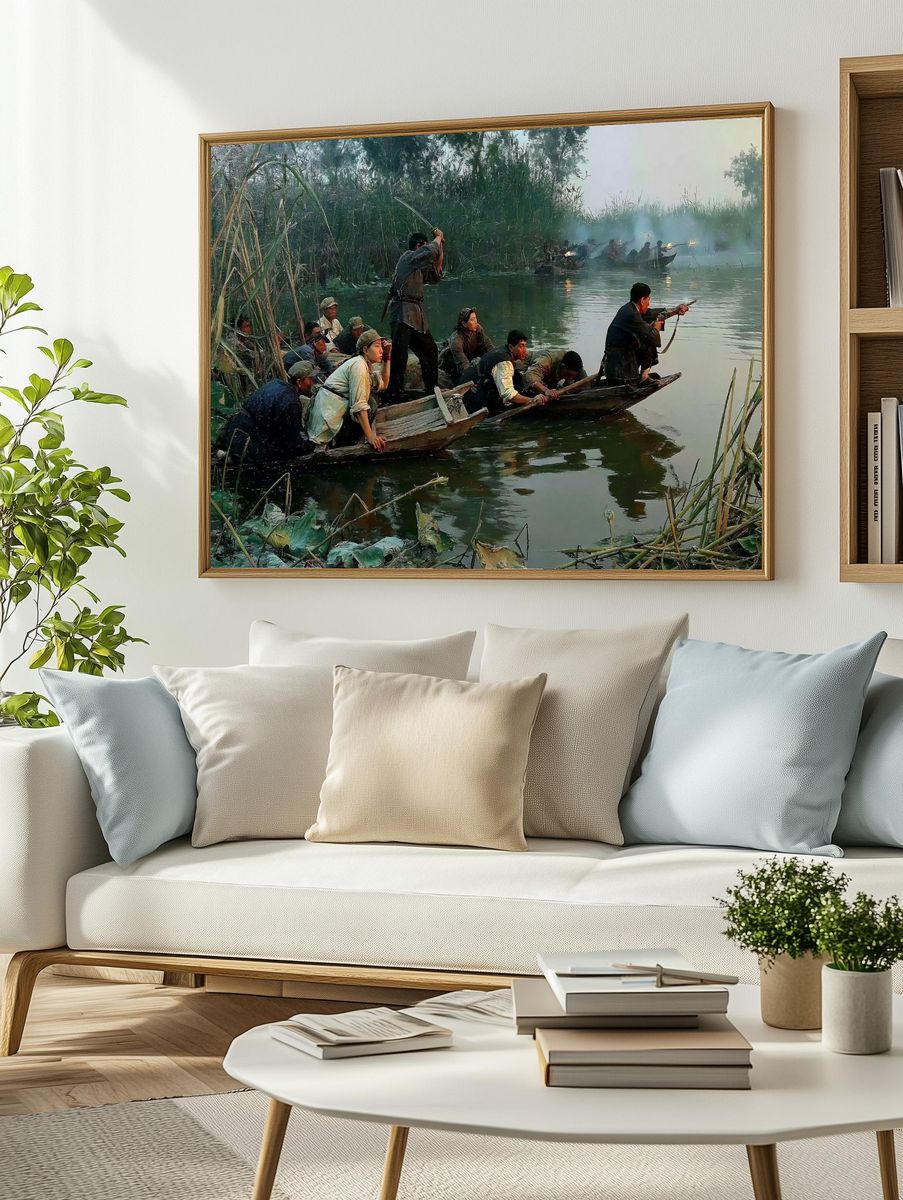 River Ambush — Fine-Art Print. — room view 2