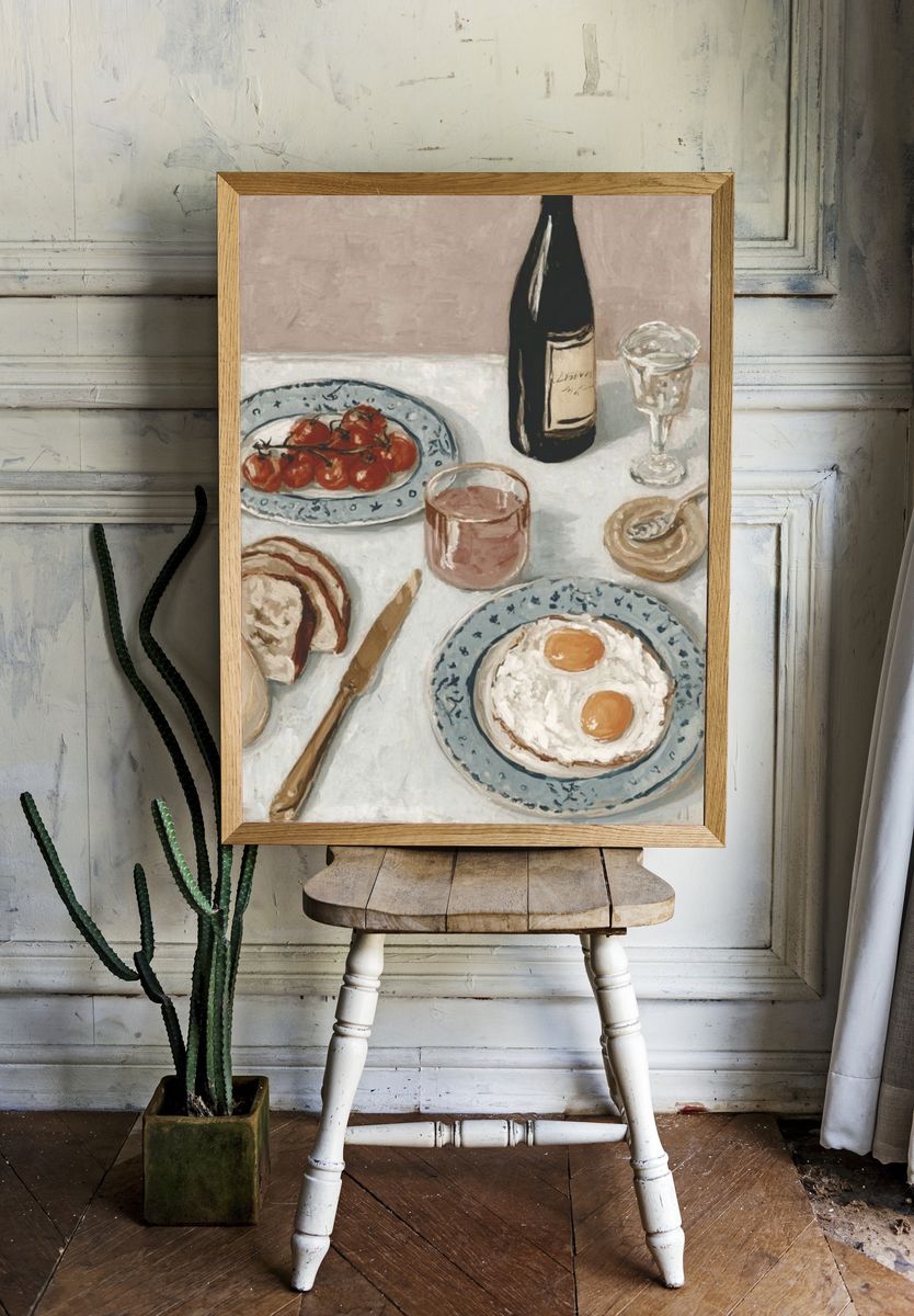 Brunch Still Life — Vintage Print room preview