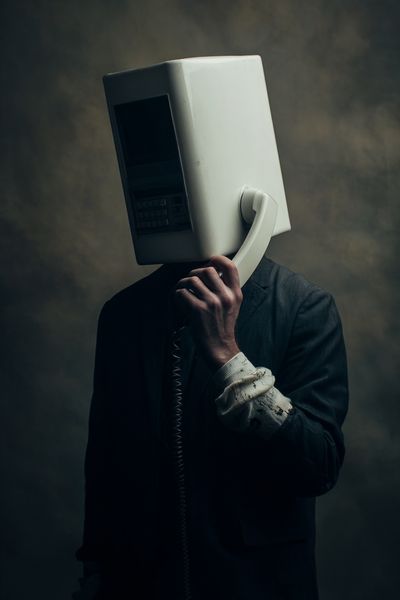 Headless Phone Portrait Print.