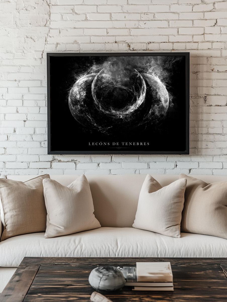 Leçons de Ténèbres Moon Poster. room preview