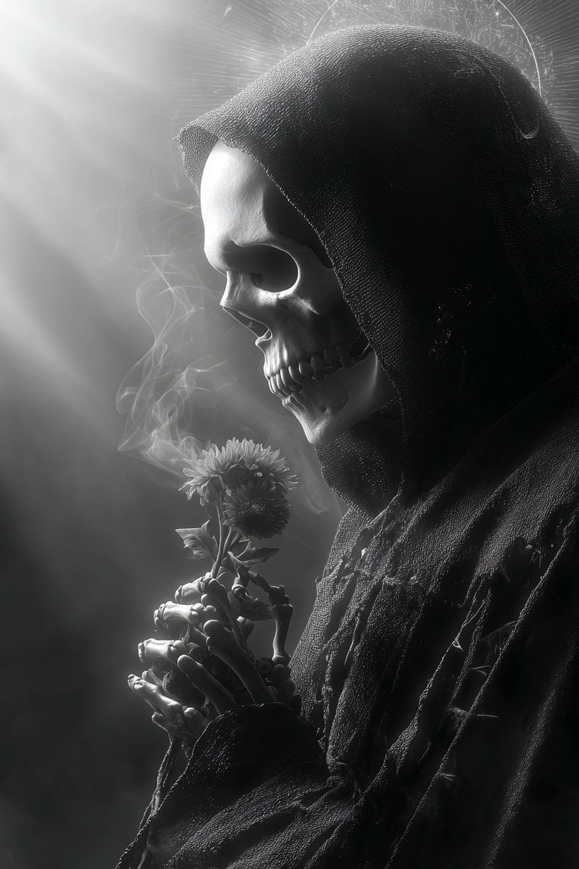 Grim Reaper Portrait Print. poster detail