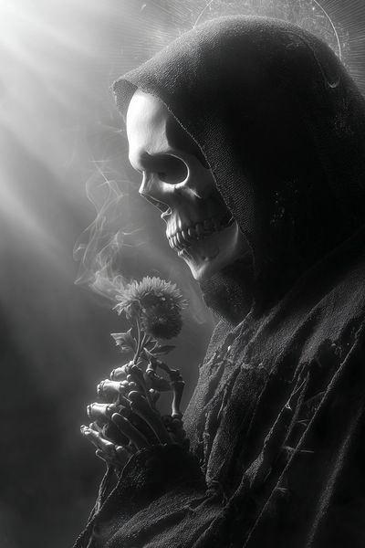 Grim Reaper Portrait Print. poster print