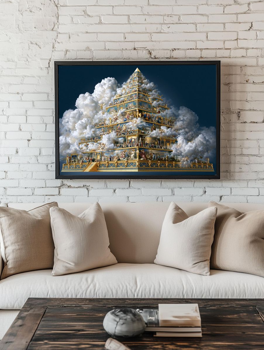 Celestial Temple Fine-Art Print. — room view 1