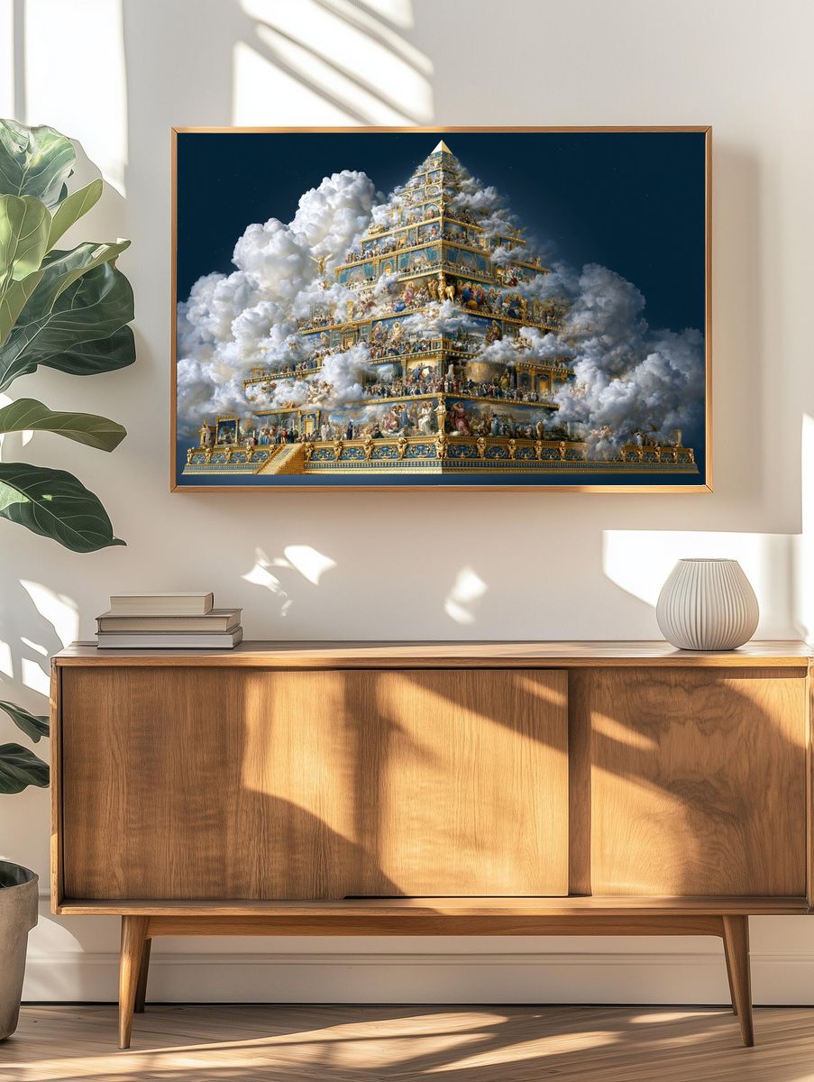 Celestial Temple Fine-Art Print. — room view 3