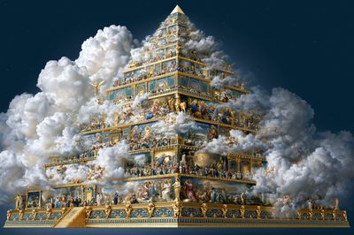 Celestial Temple Fine-Art Print. poster