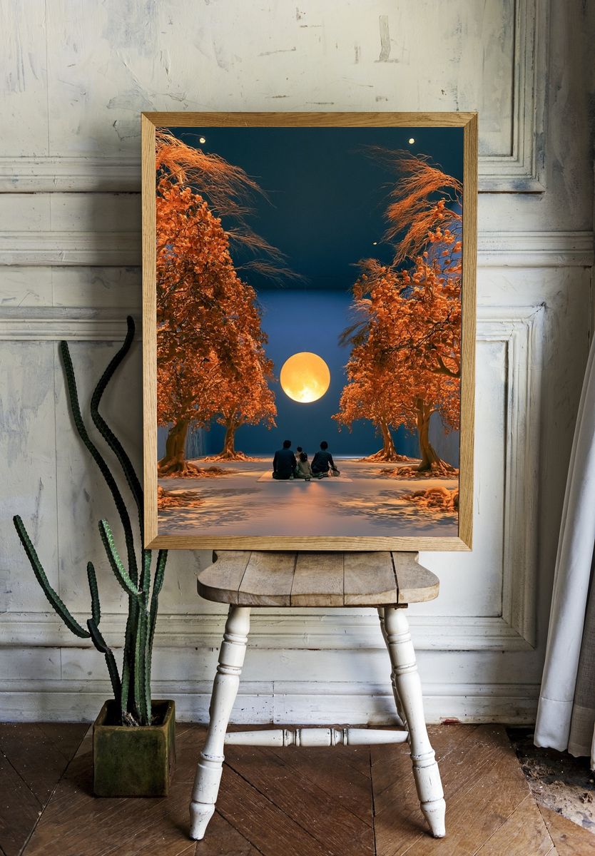 Moonlit Orchard Dreamscape Poster. room preview