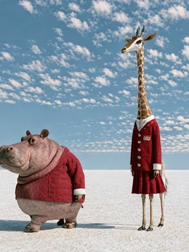 Surreal Animal Portrait Poster. poster detail
