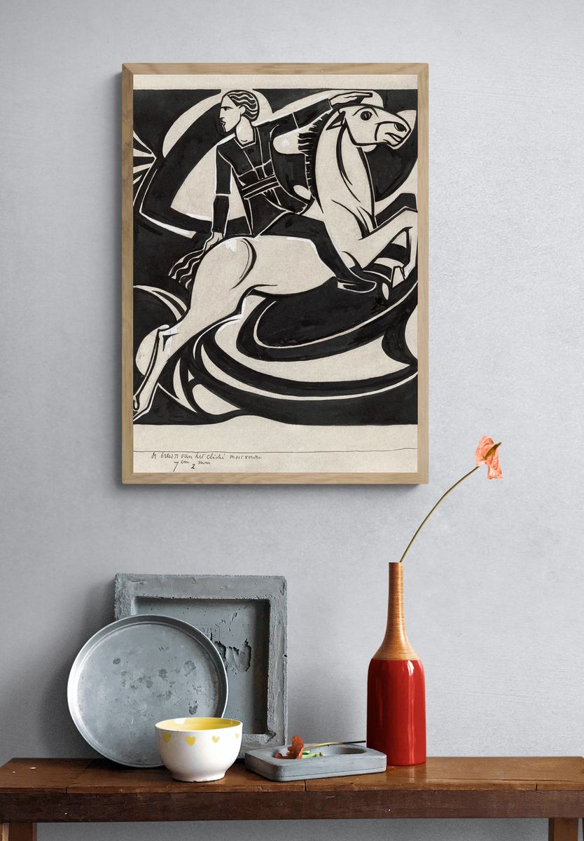 Man horseback (1878–1938) drawing high. — room view 3