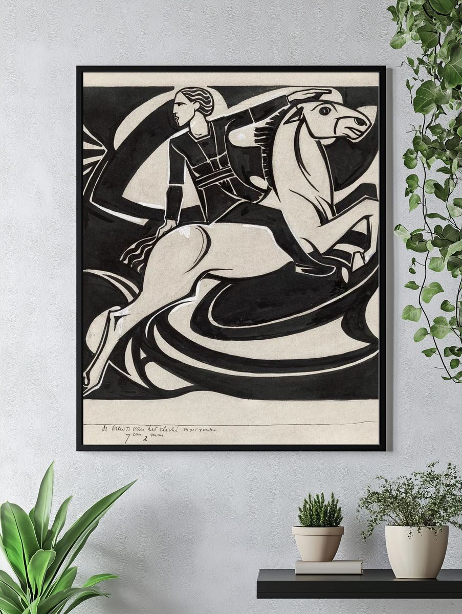 Man horseback (1878–1938) drawing high. — room view 4
