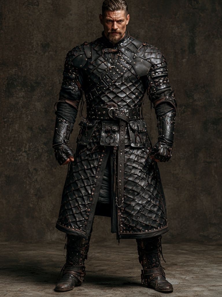 Armored Warrior Portrait Poster. poster detail
