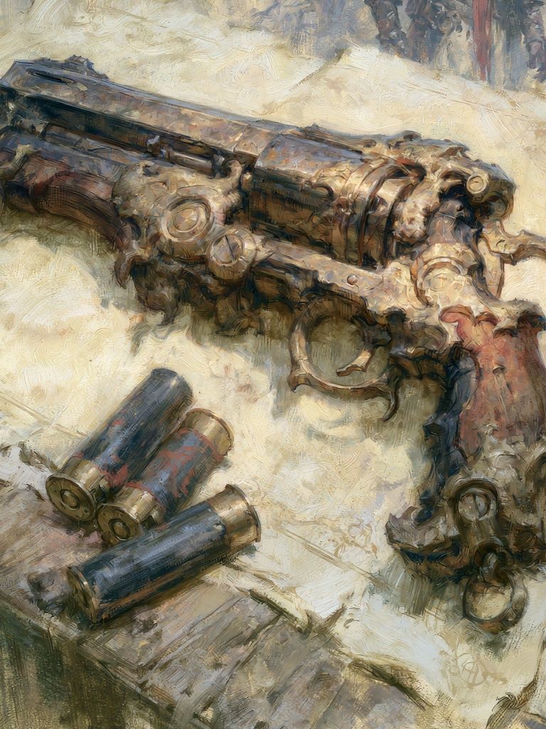 Vintage Revolver Still Life Poster. poster detail