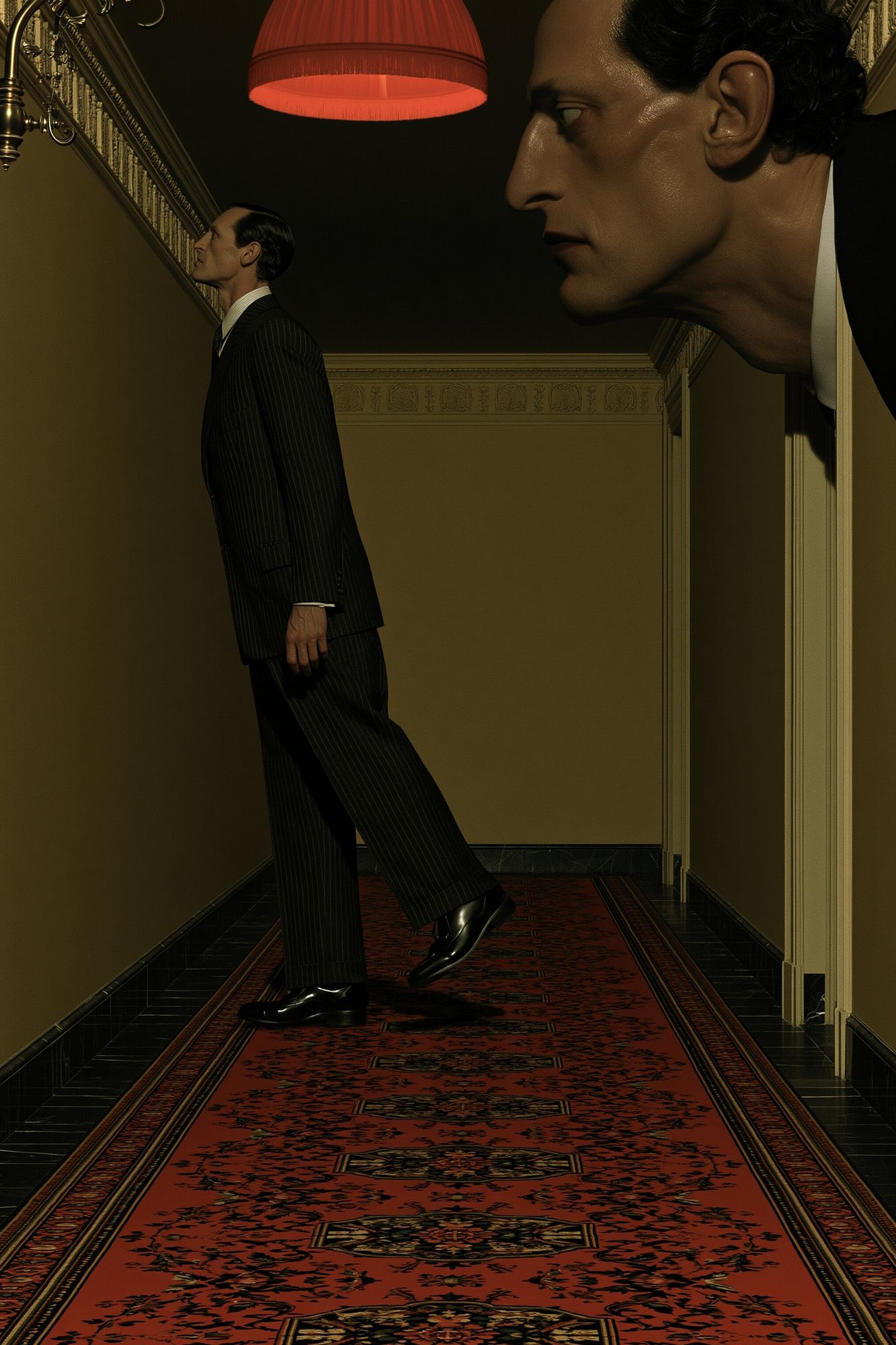 Surreal Hallway Portrait Print. poster detail