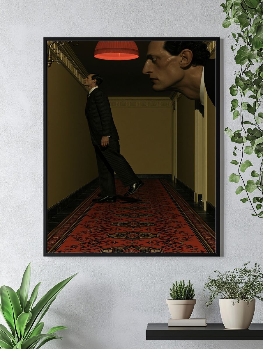 Surreal Hallway Portrait Print. — room view 4
