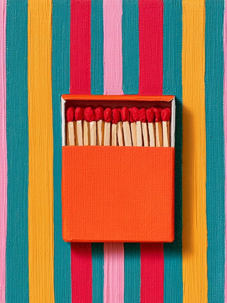 Colorful Matchbox Still Life Poster. poster — fine-art art