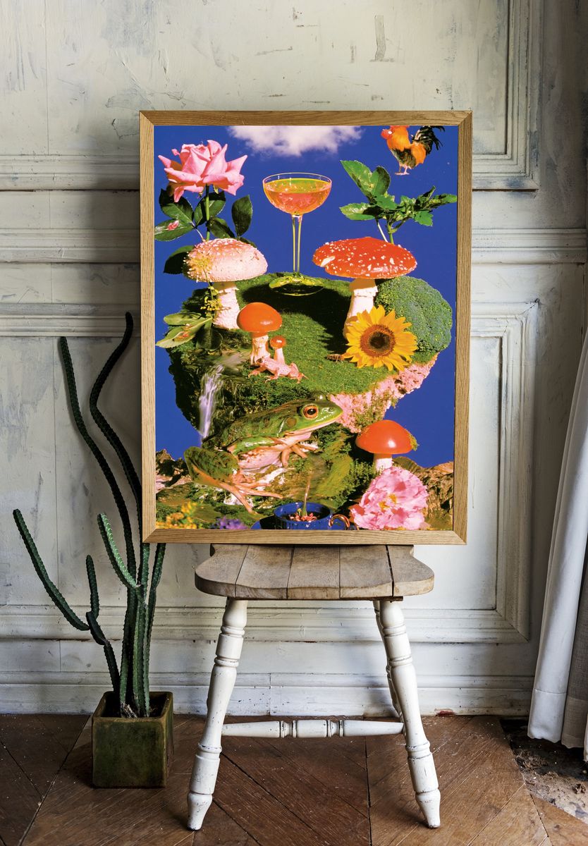 Surreal Garden Still Life Poster. — room view 1