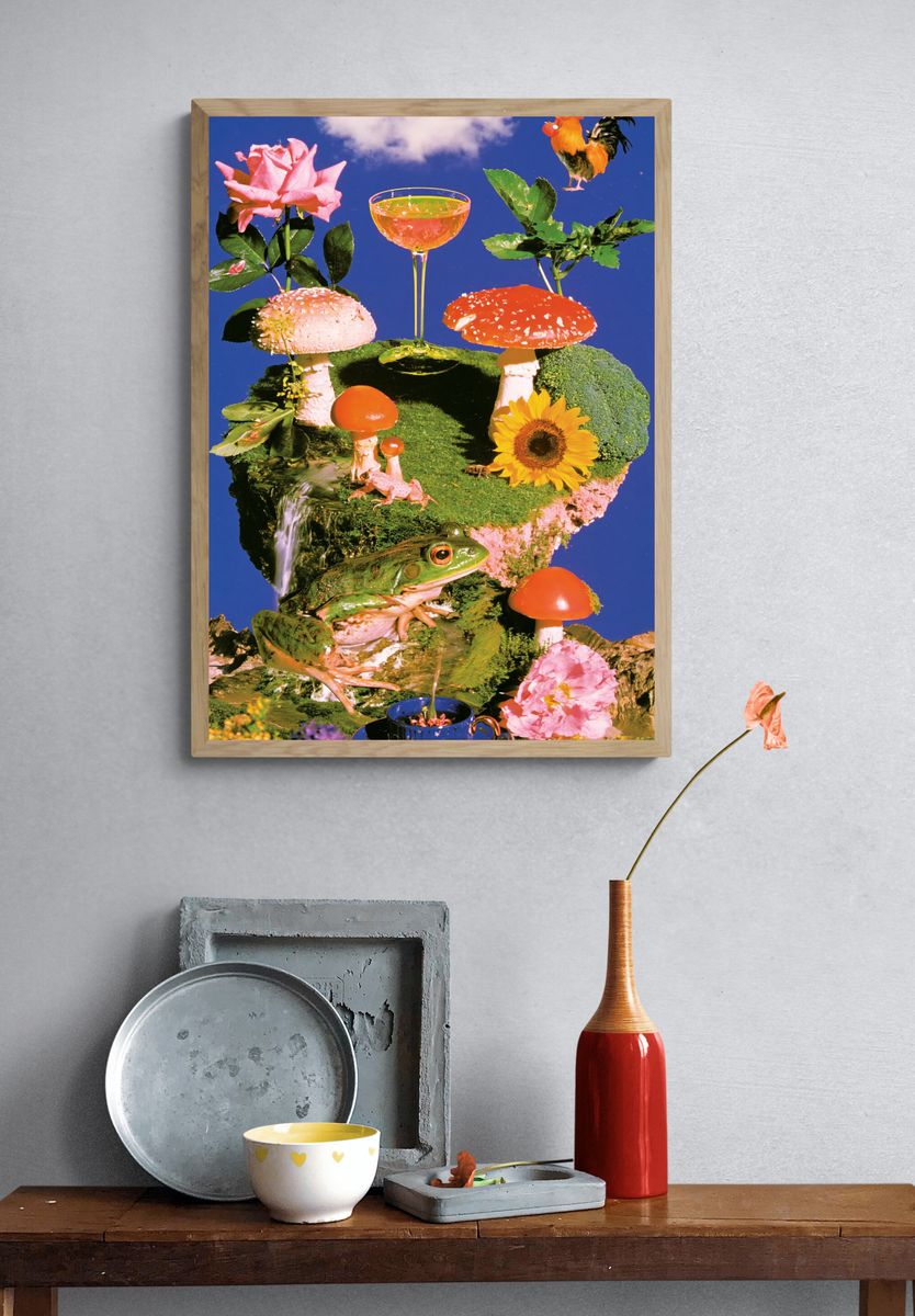 Surreal Garden Still Life Poster. — room view 3