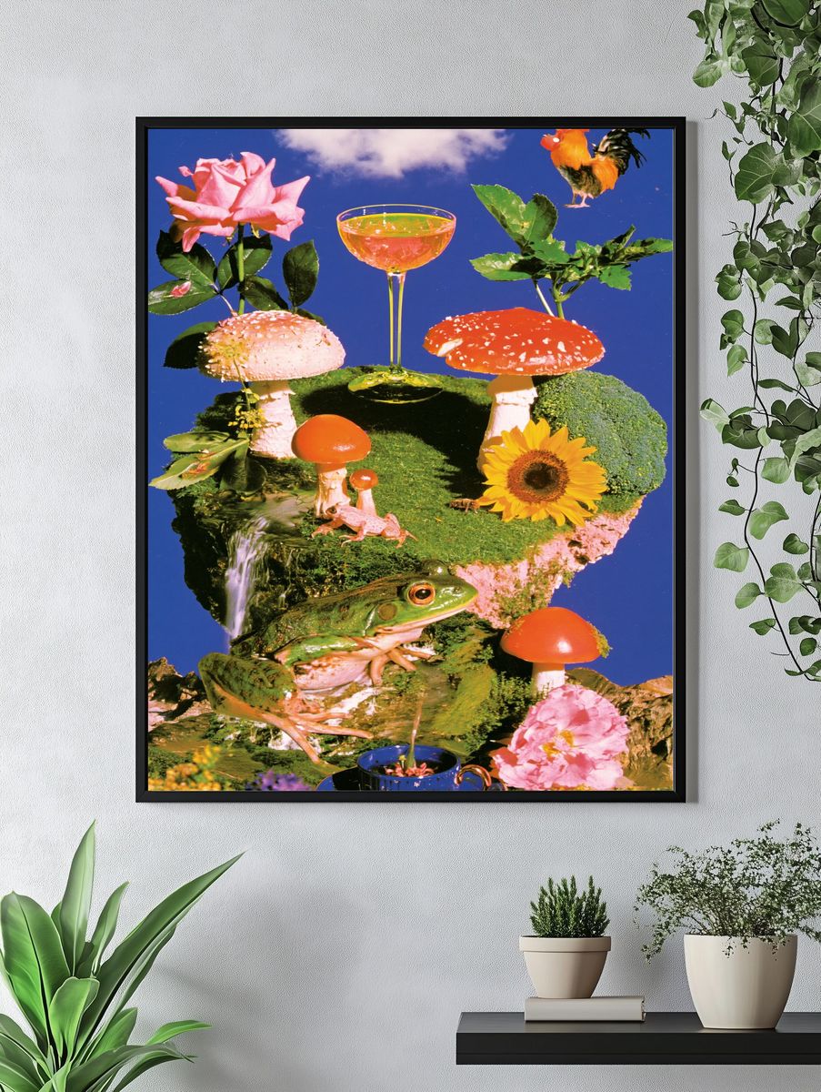 Surreal Garden Still Life Poster. — room view 4