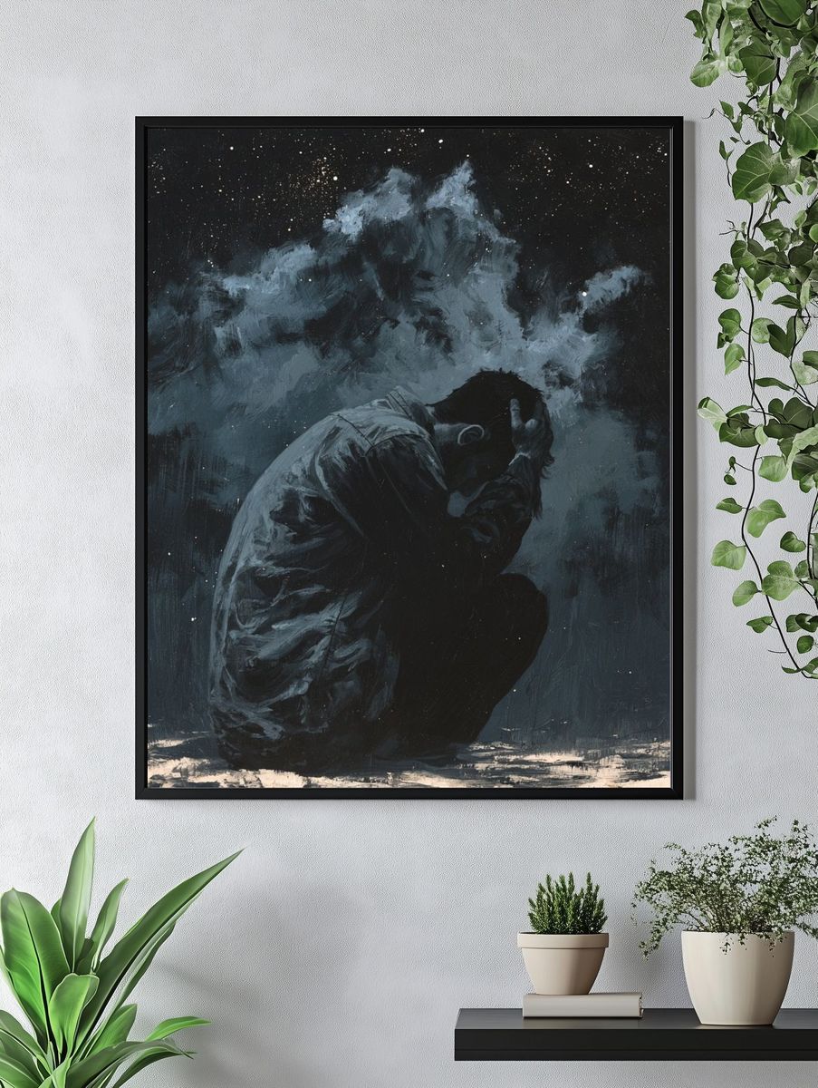 Solitude in the Storm Print. — room view 4