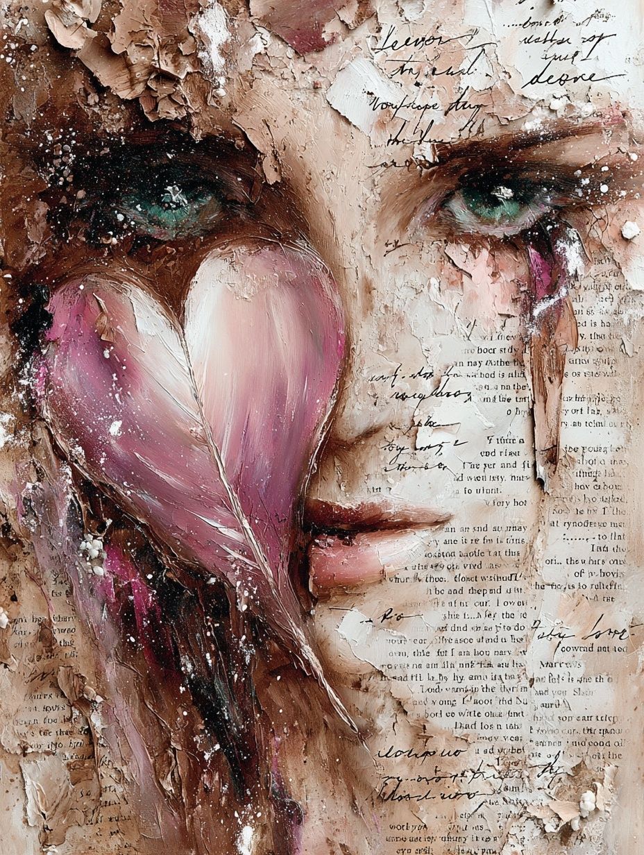 Dreaming Face Collage Poster. poster detail