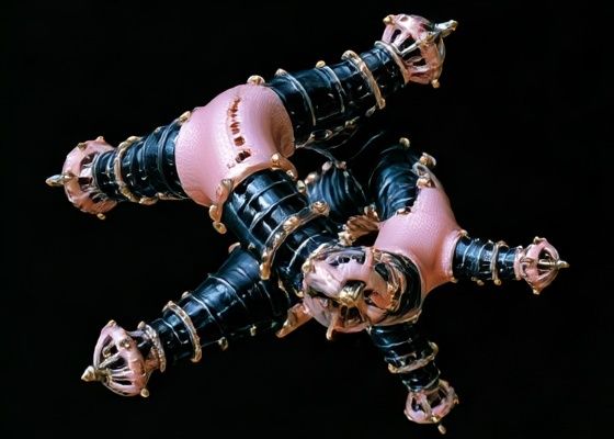Surreal Starfish Sculpture Print. poster detail