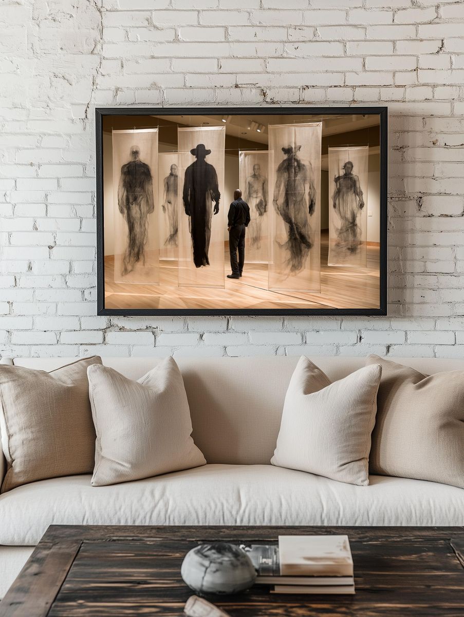 Gallery Figure Installation Print. — room view 1