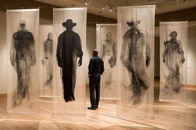Gallery Figure Installation Print. poster print