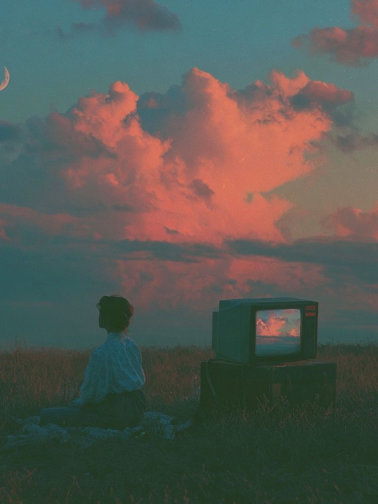 Dreamy Twilight Sky Print. poster detail